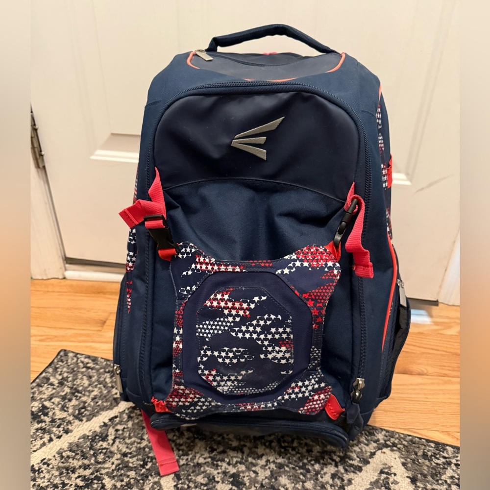 Easton WALK OFF ELITE BACKPACK baseball or softball red white and blue youth USA